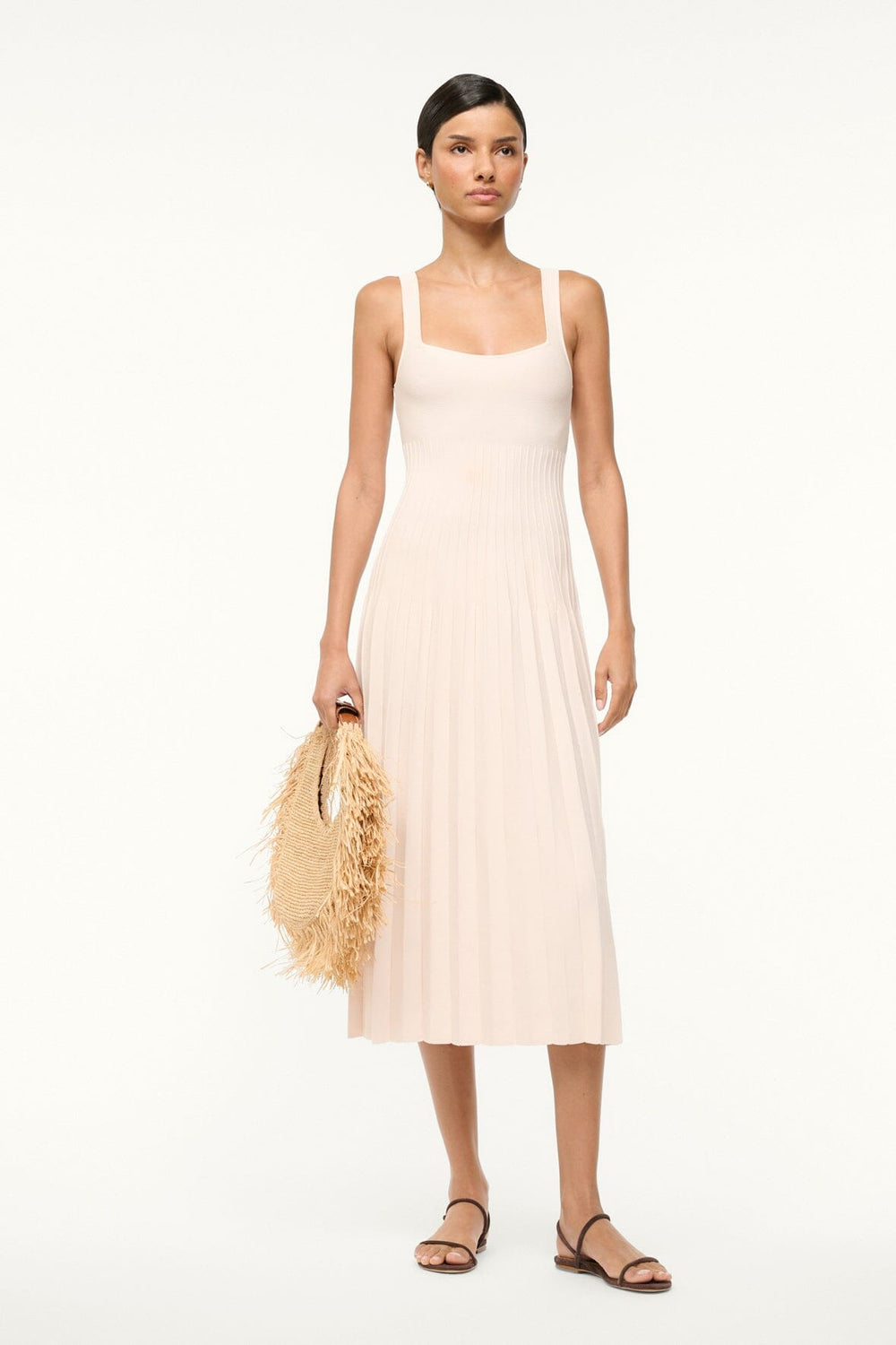 ELLISON DRESS ECRU - STAUD sale