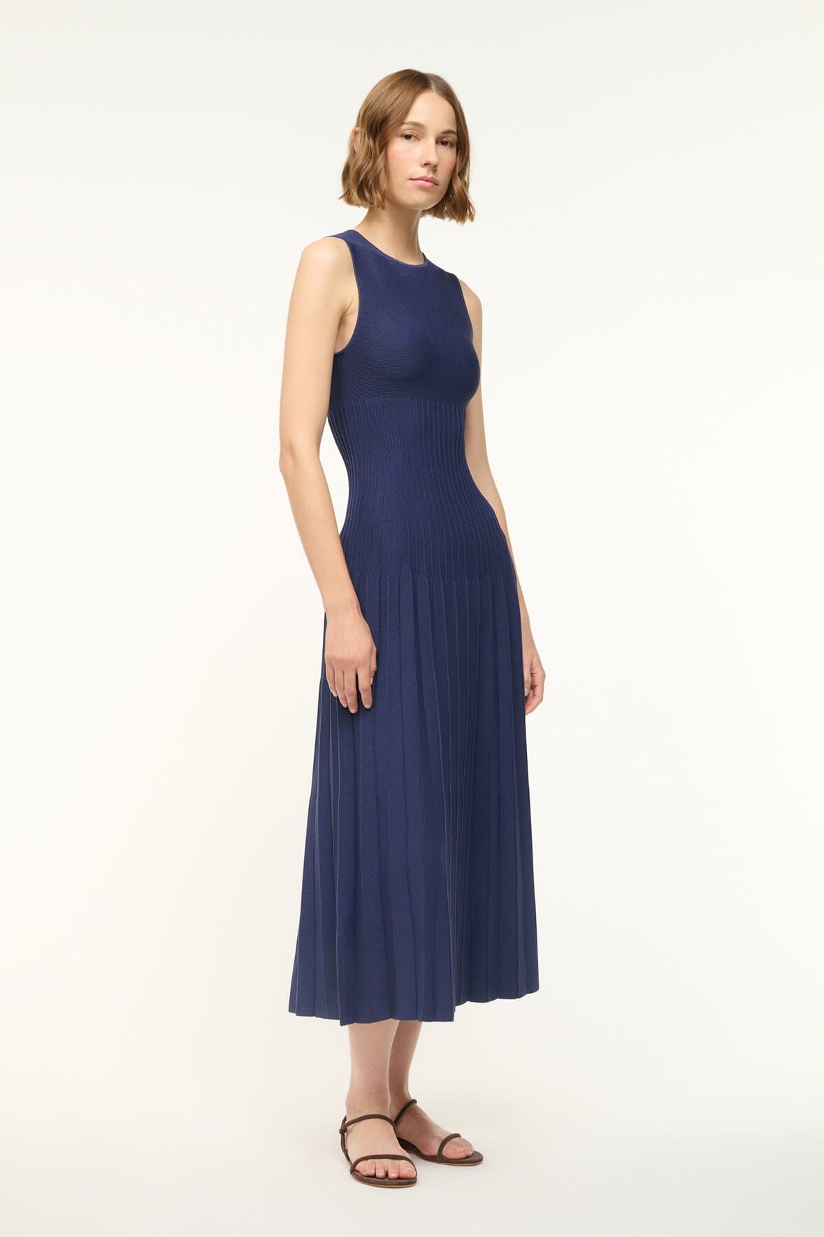 ELYSE DRESS NAVY - STAUD outlet