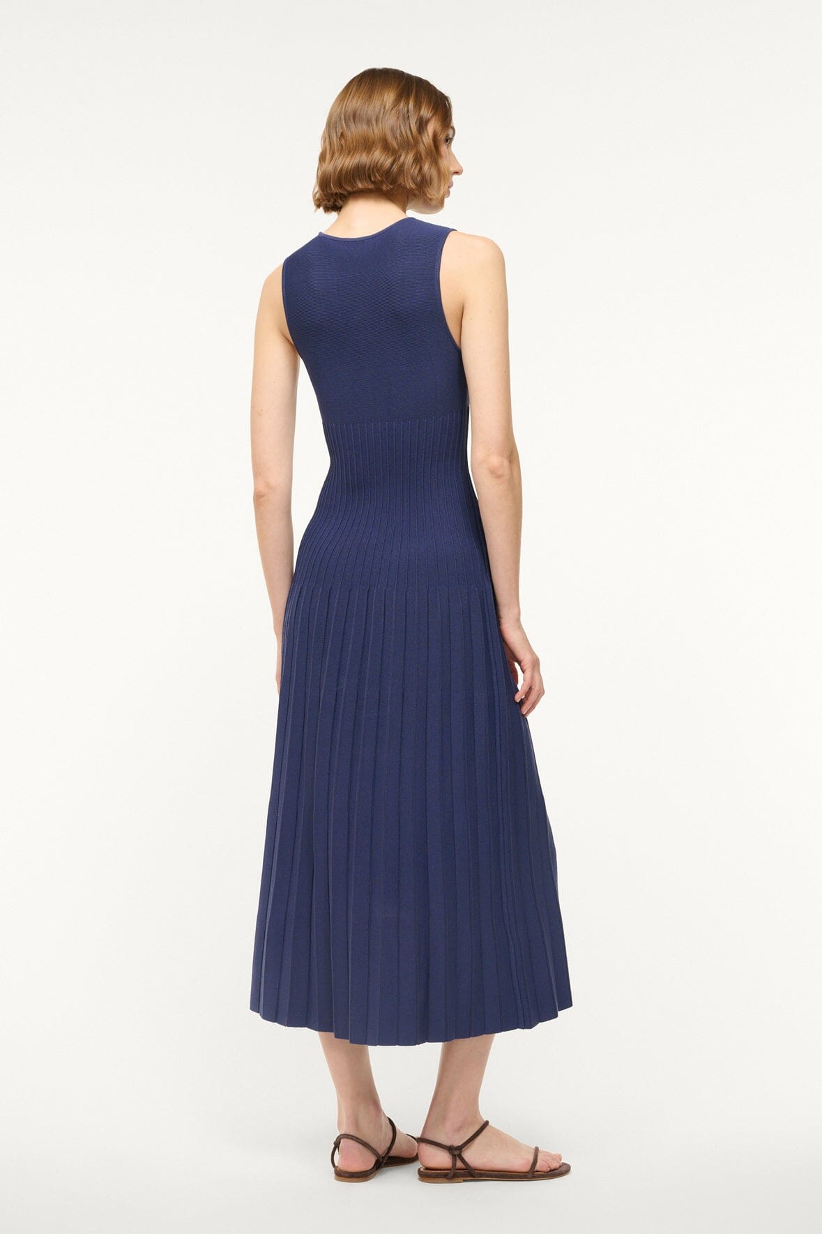 ELYSE DRESS NAVY - STAUD outlet