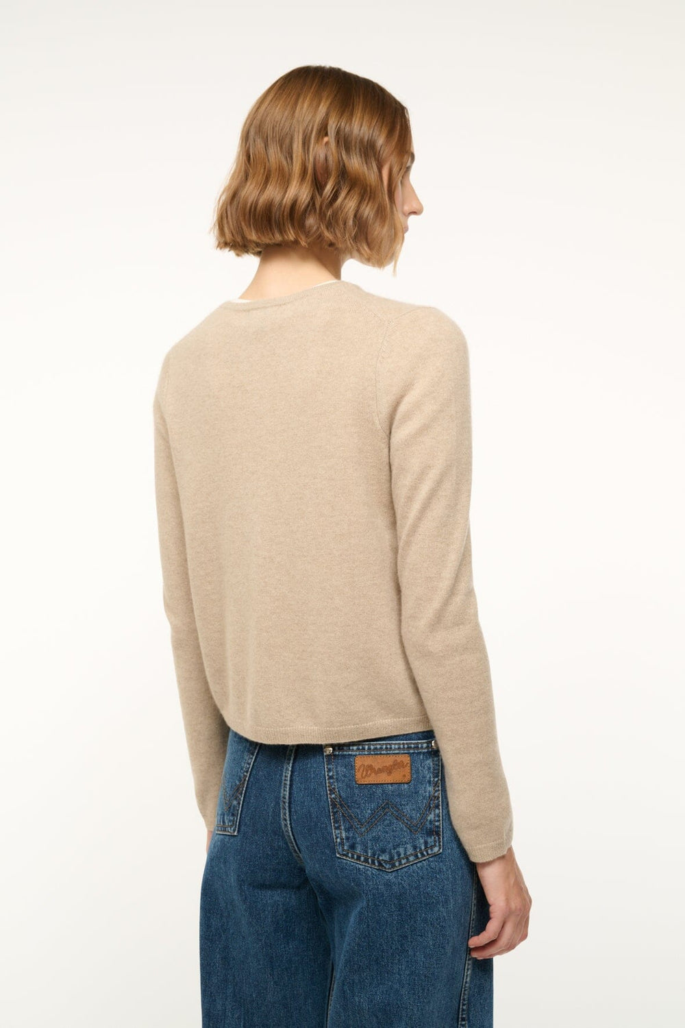 MIDNIGHT CASHMERE CARDIGAN STONE - STAUD near me