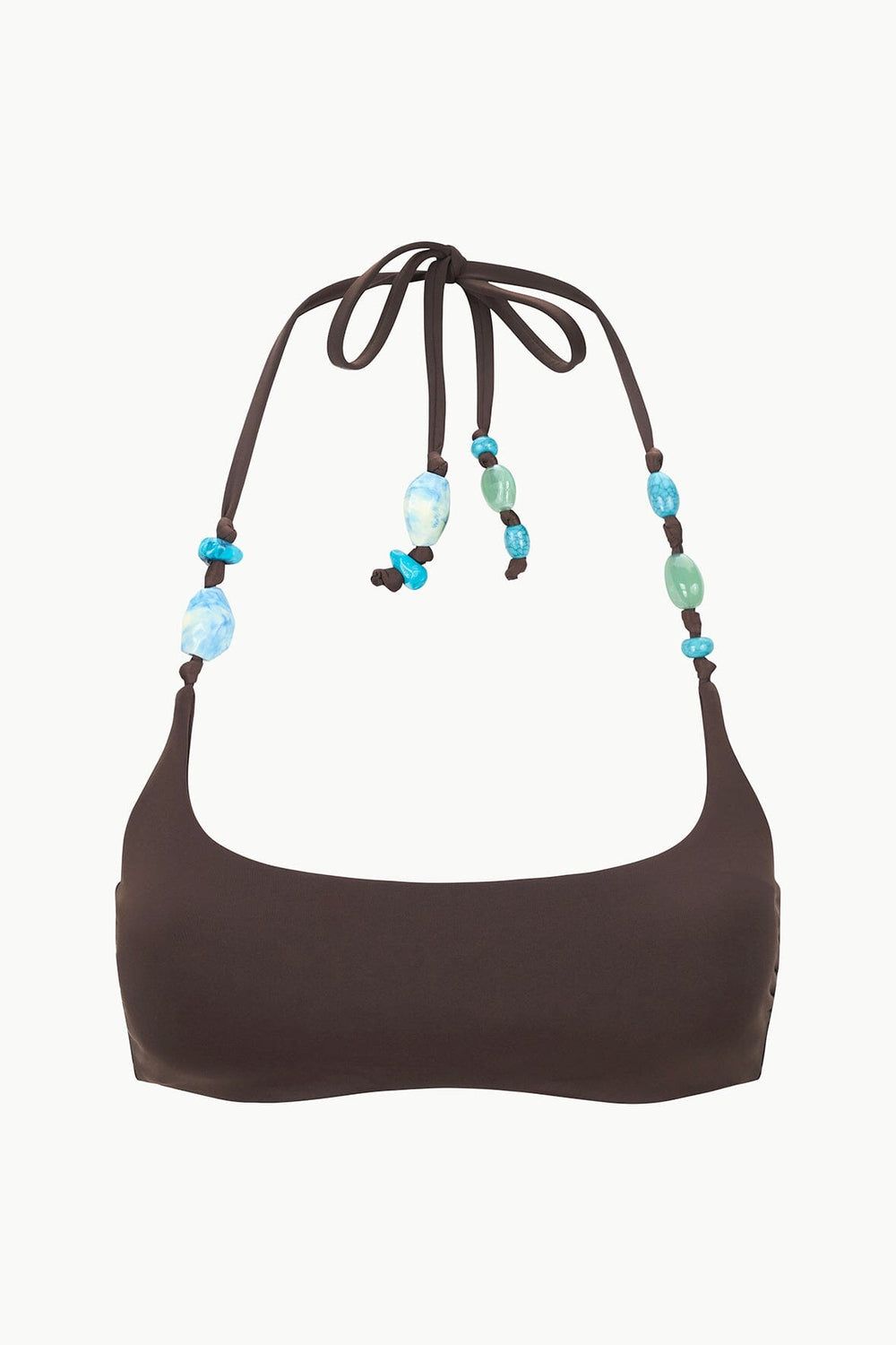 LAIRD BIKINI TOP DARK CHOCOLATE - STAUD outlet