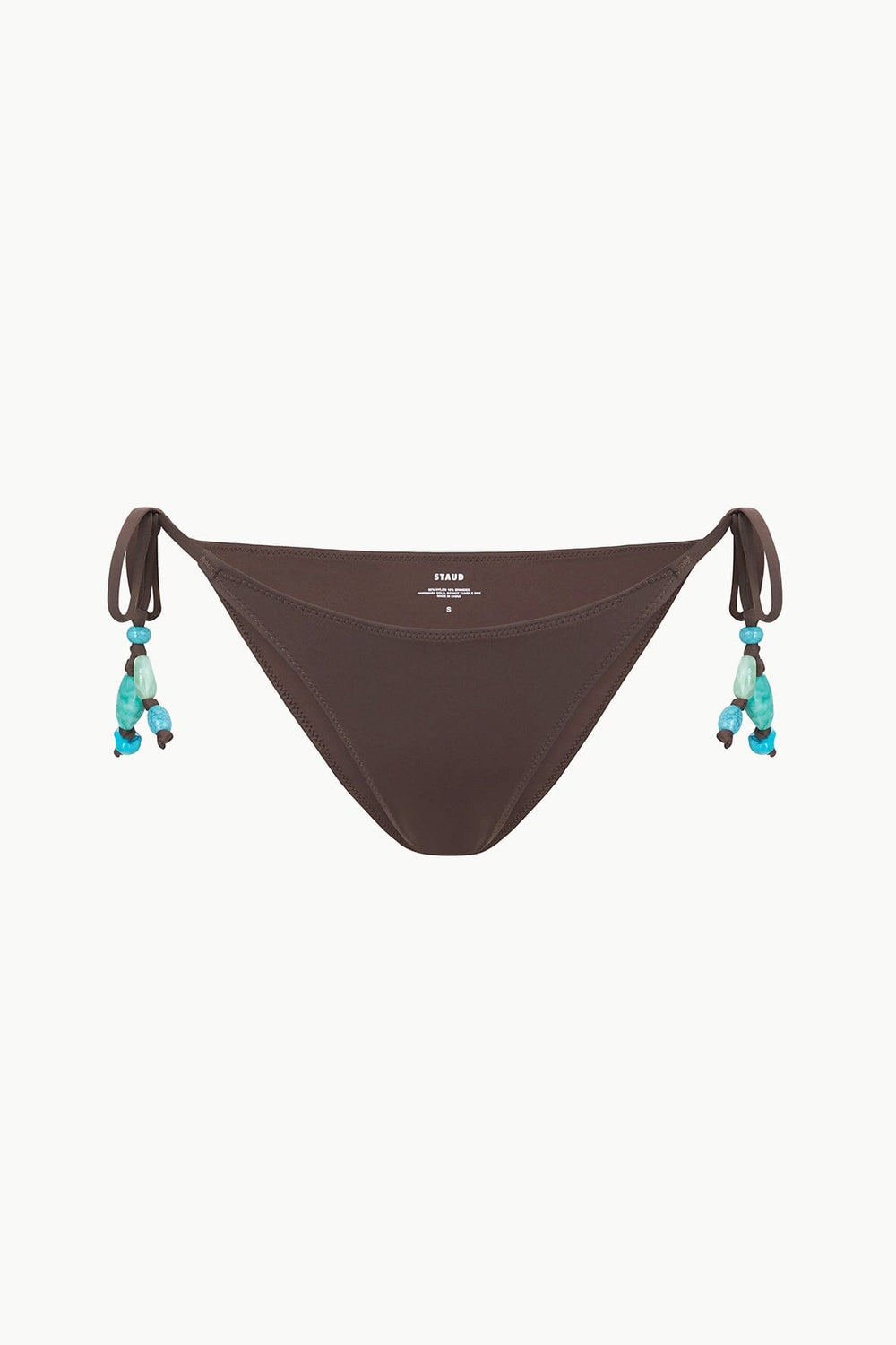 SISLEY SIDE TIE BIKINI BOTTOM DARK CHOCOLATE - STAUD for sale