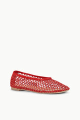 ALBA BALLET FLAT RED NETTING - STAUD near me
