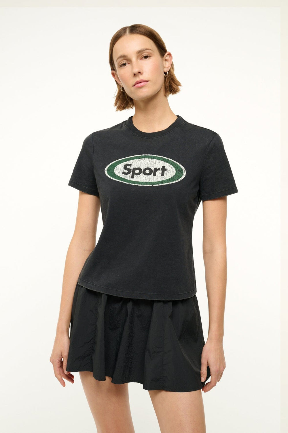 LULU SPORT TEE BLACK - STAUD online
