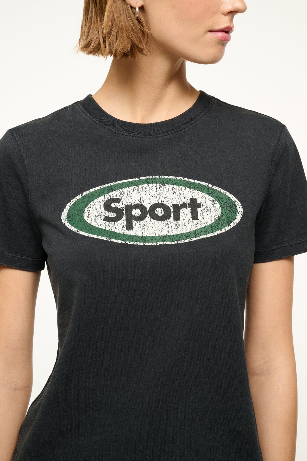 LULU SPORT TEE BLACK - STAUD online