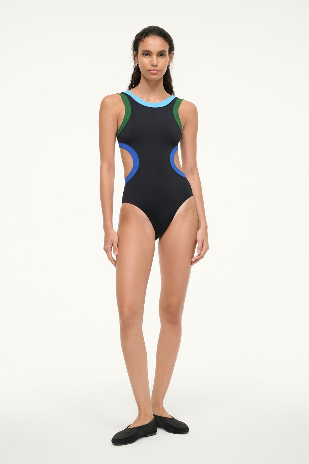 DOLCE ONE PIECE BLACK COLORBLOCK - STAUD outlet