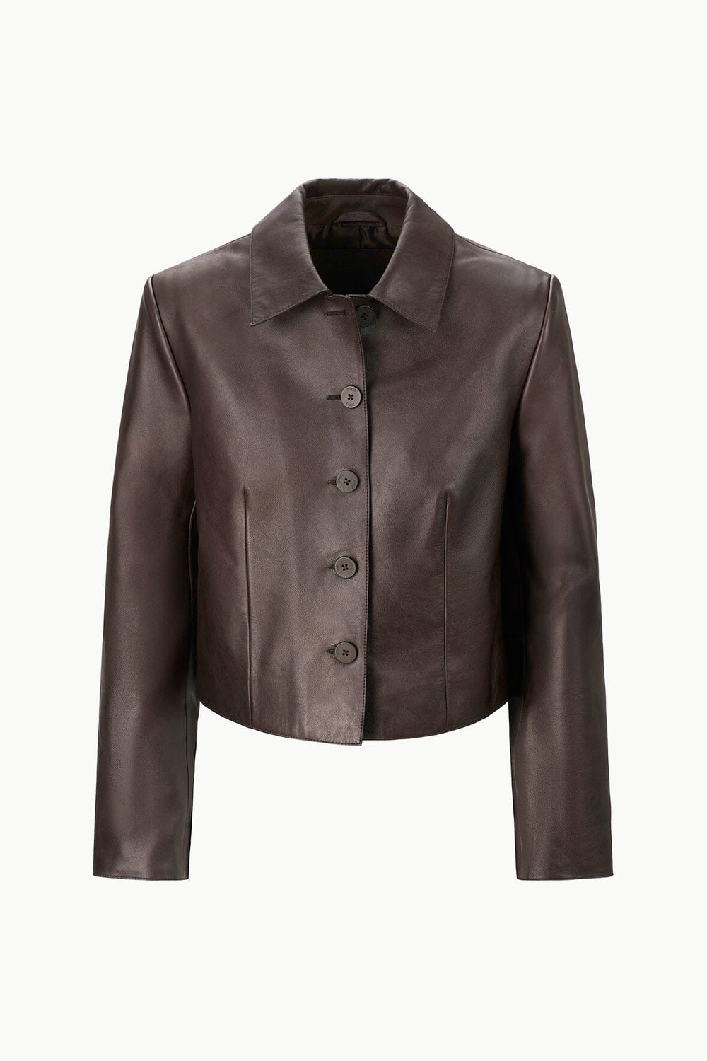 LEATHER MARINO JACKET TIRAMISU - STAUD for sale