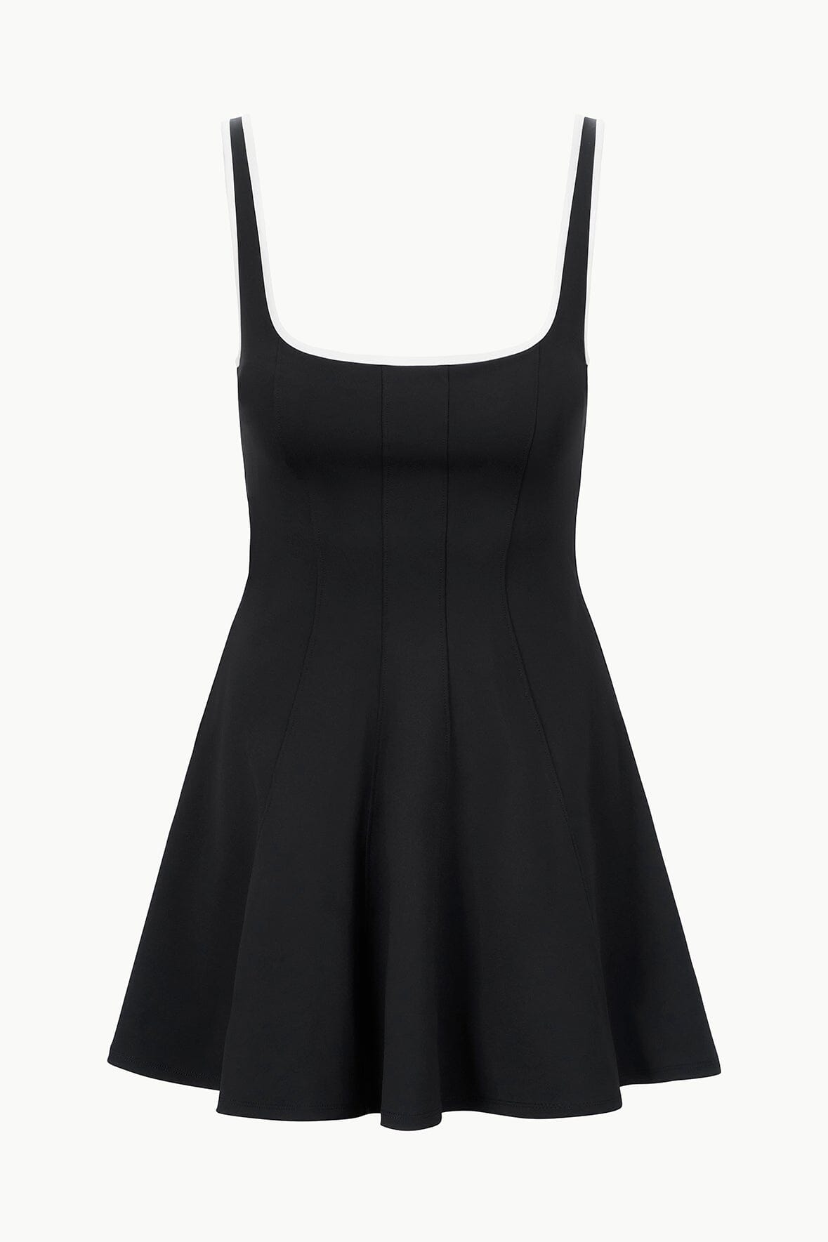 WELLS MINI SPORT DRESS BLACK IVORY - STAUD outlet
