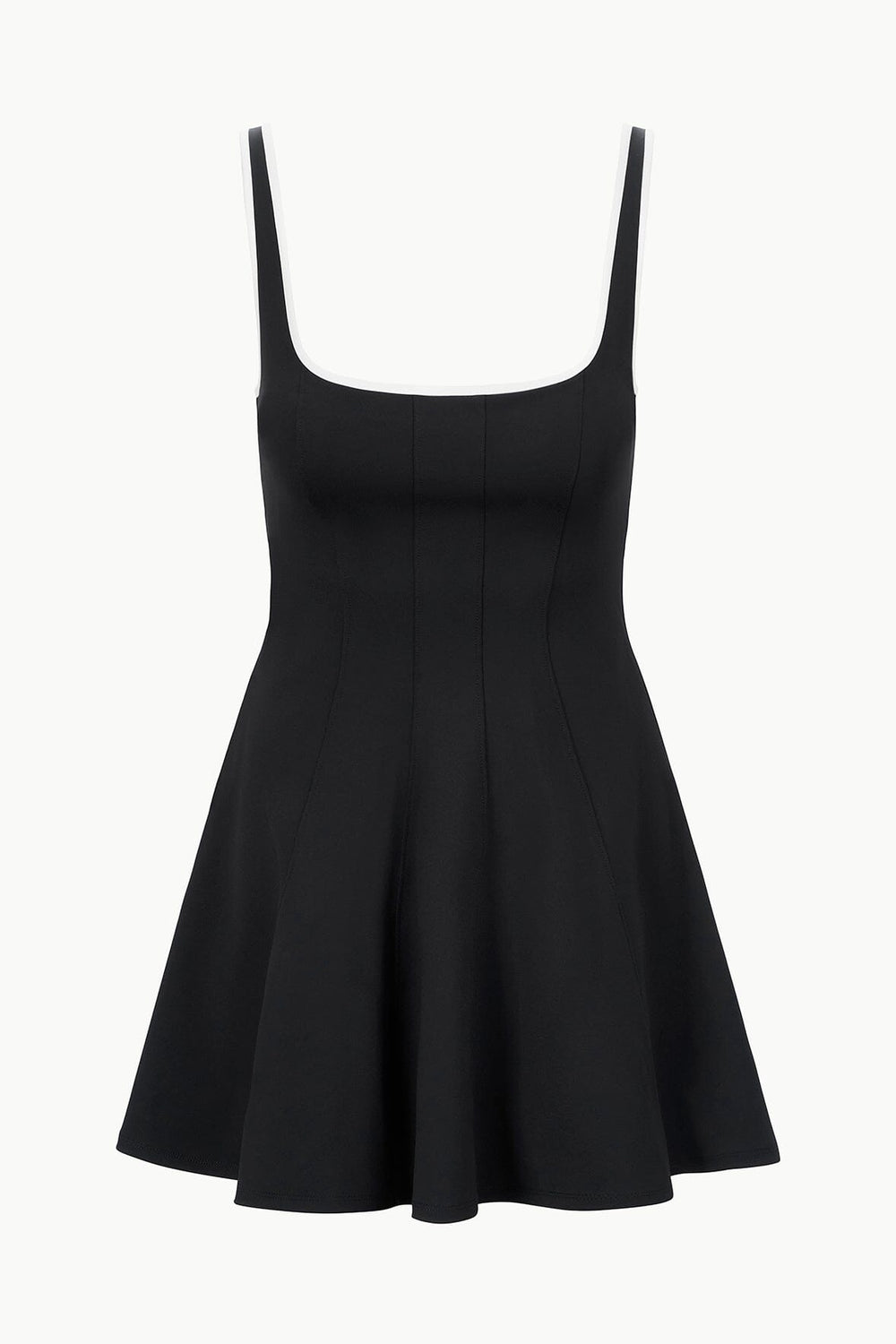 WELLS MINI SPORT DRESS BLACK IVORY - STAUD outlet