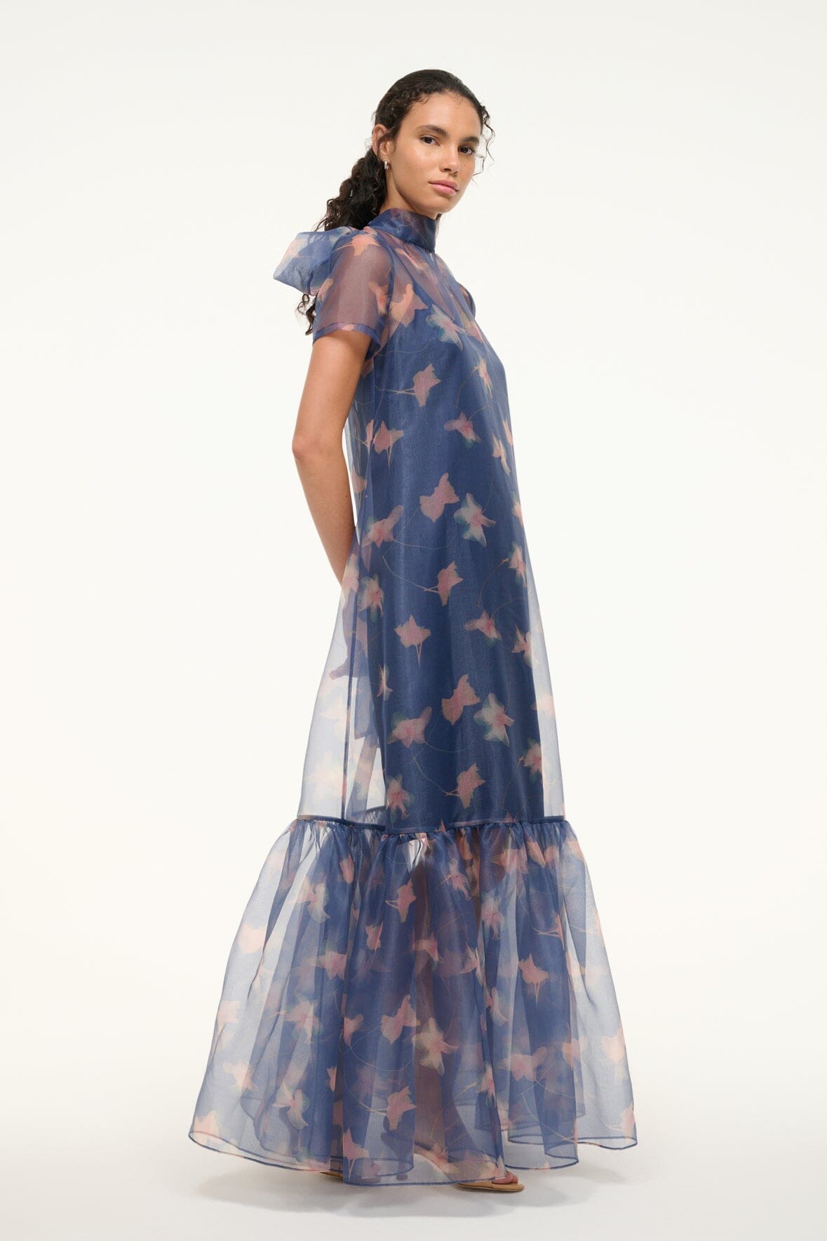 CALLUNA DRESS BOTANICAL NAVY - STAUD for sale