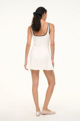 WELLS MINI SPORT DRESS IVORY BLACK - STAUD near me