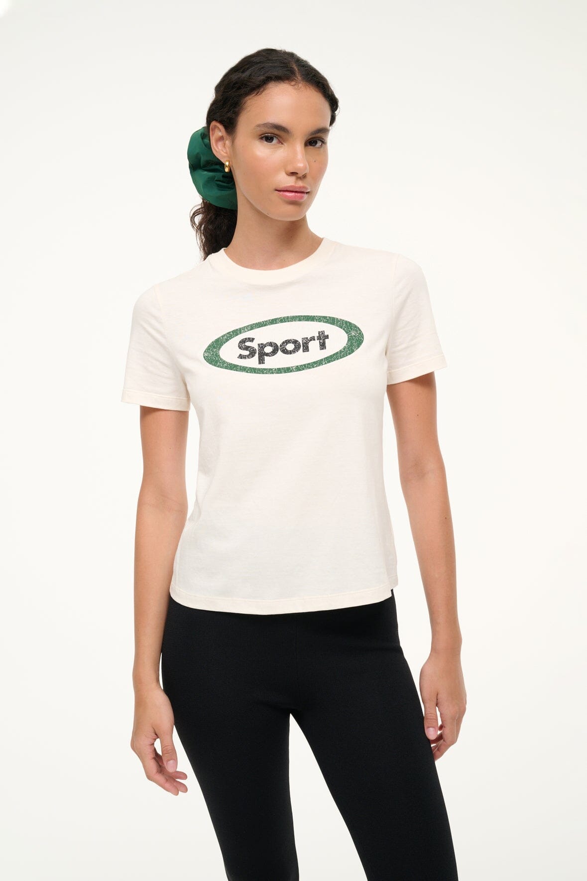 LULU SPORT TEE IVORY - STAUD for sale