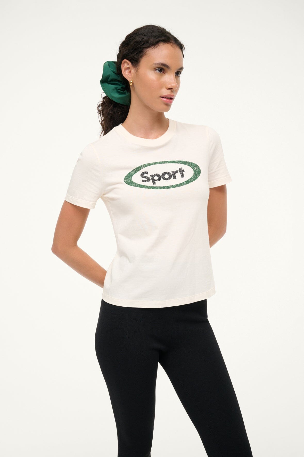 LULU SPORT TEE IVORY - STAUD for sale