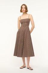 WYLIE DRESS DARK OAK MICRO STRIPE - STAUD near me