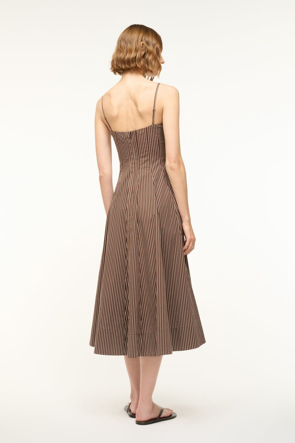 WYLIE DRESS DARK OAK MICRO STRIPE - STAUD near me