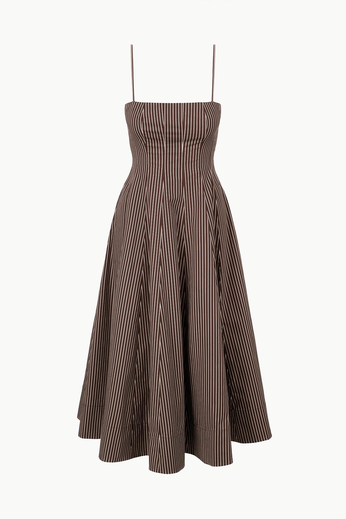 WYLIE DRESS DARK OAK MICRO STRIPE - STAUD near me