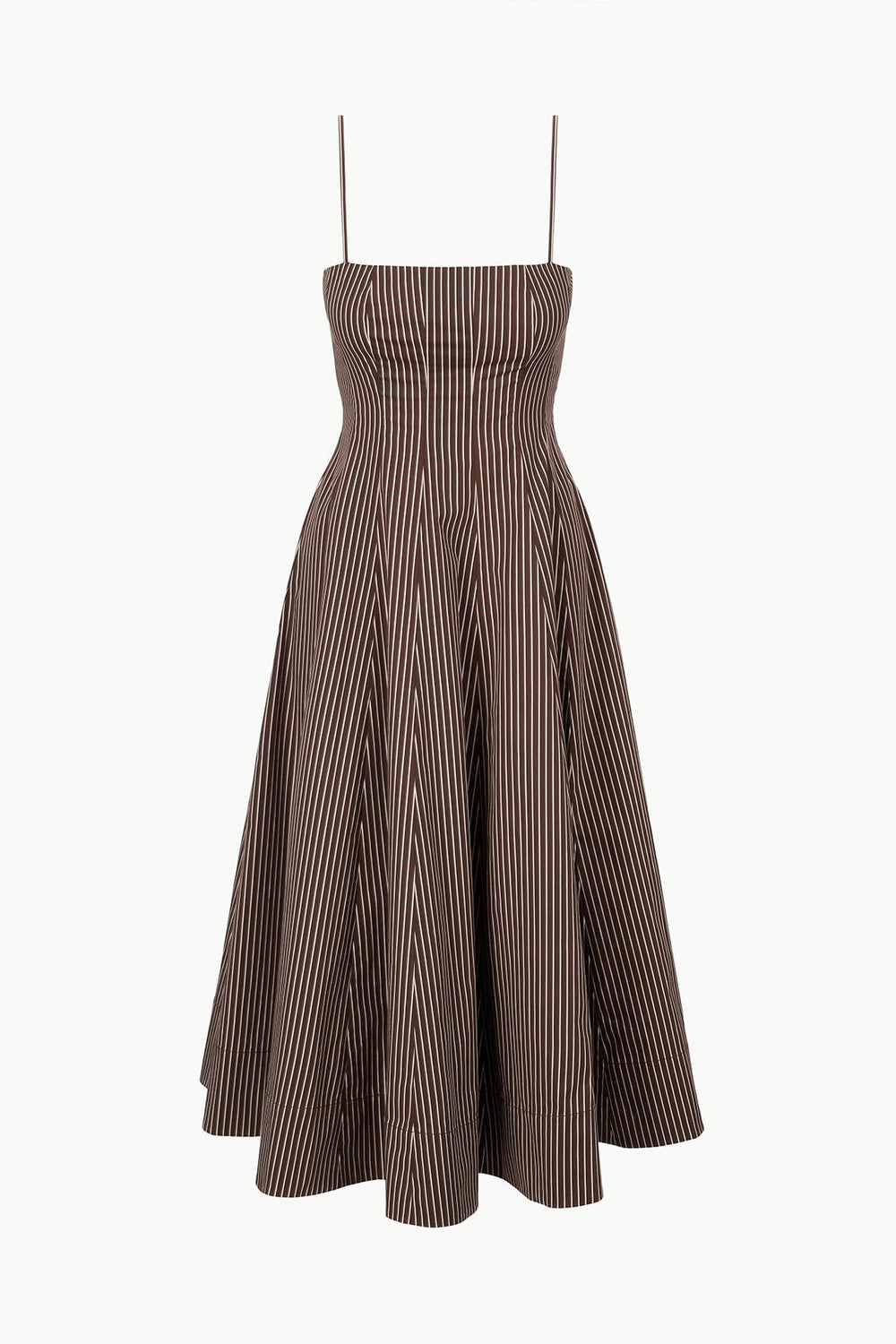 WYLIE DRESS DARK OAK MICRO STRIPE - STAUD near me