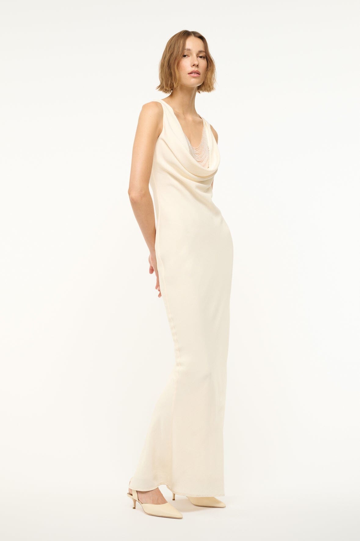 GIA DRESS IVORY - STAUD near me