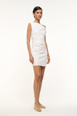 PHARE MINI DRESS WHITE - STAUD for sale