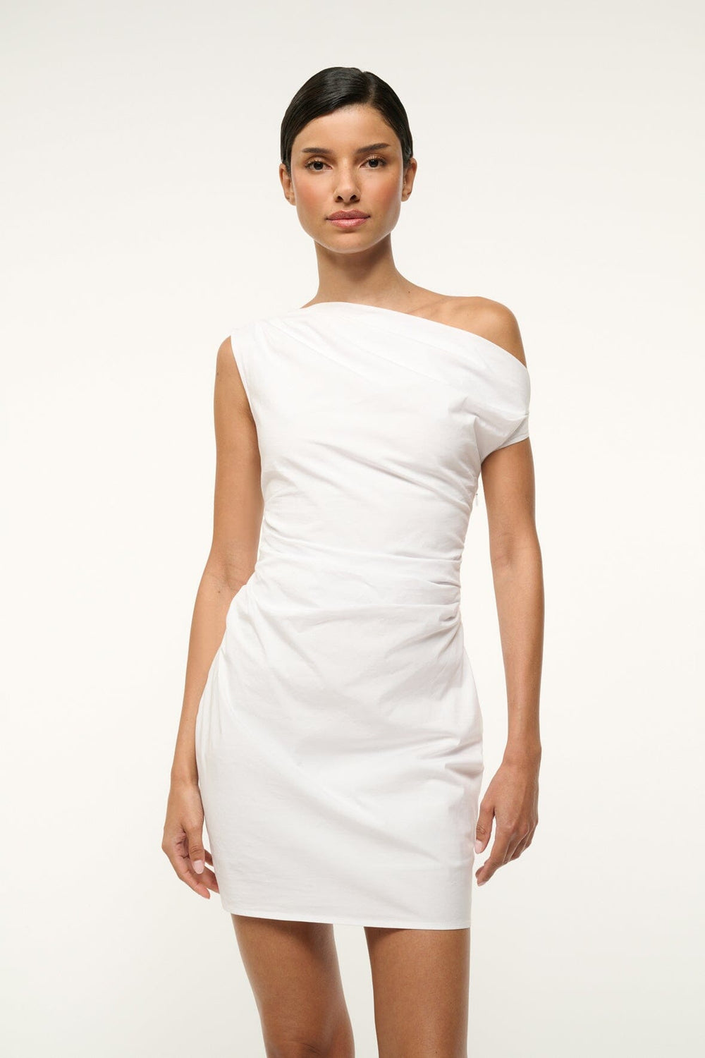 PHARE MINI DRESS WHITE - STAUD for sale