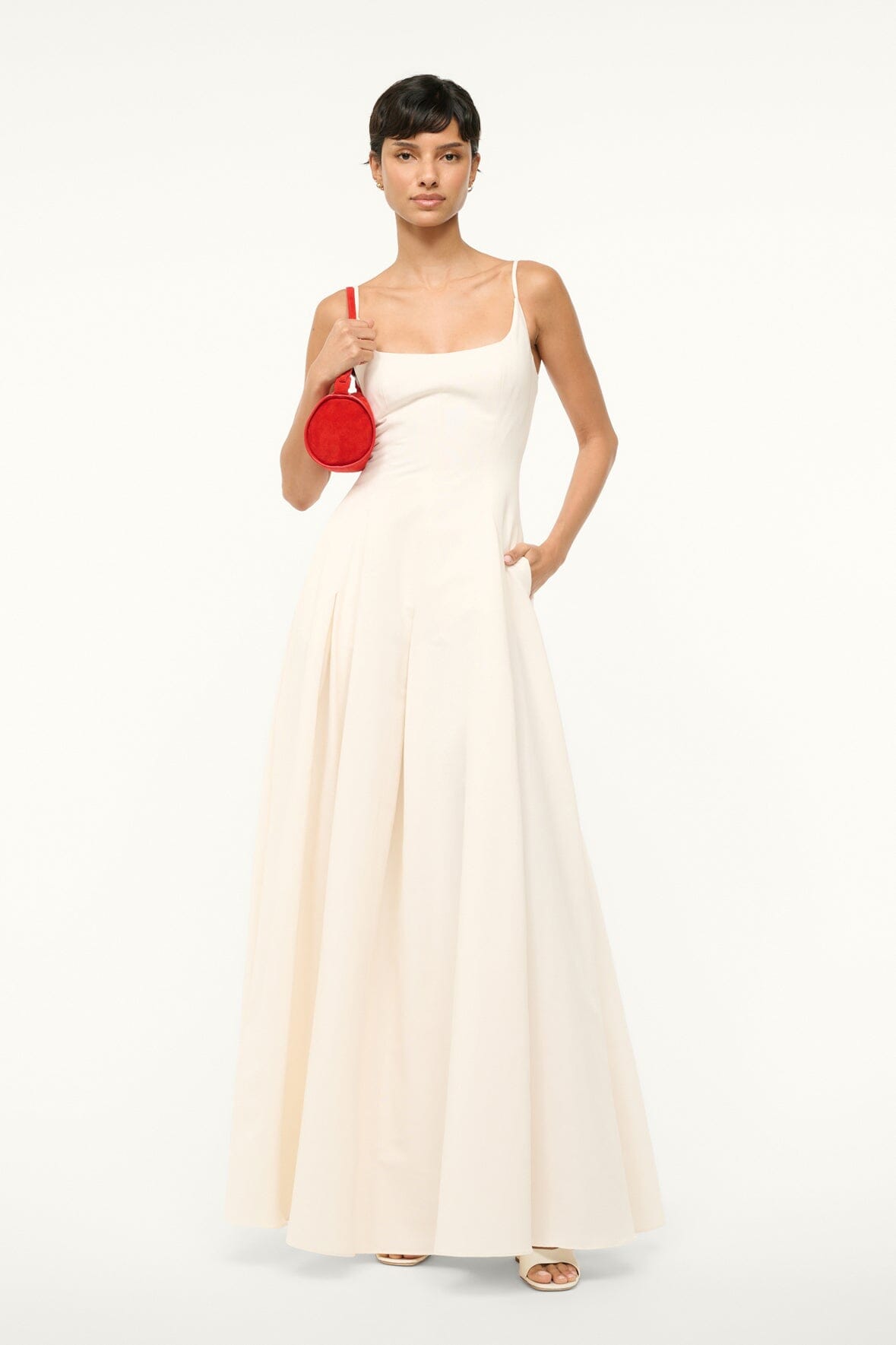 JOY MAXI DRESS IVORY - STAUD online