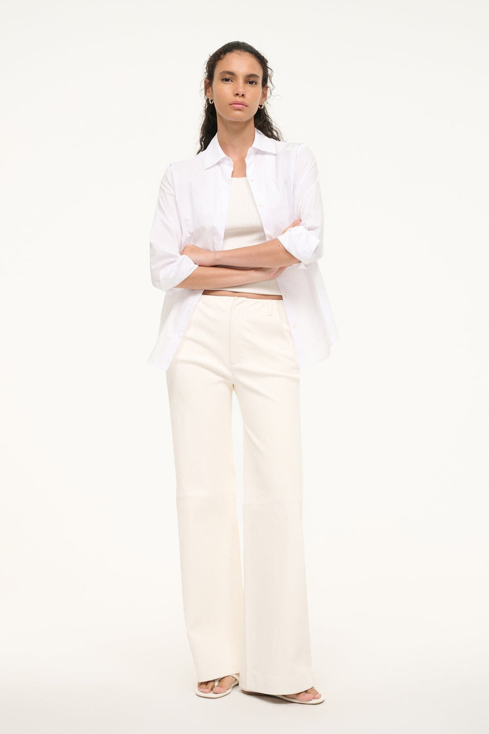 ALINE LEATHER PANTS IVORY - STAUD near me