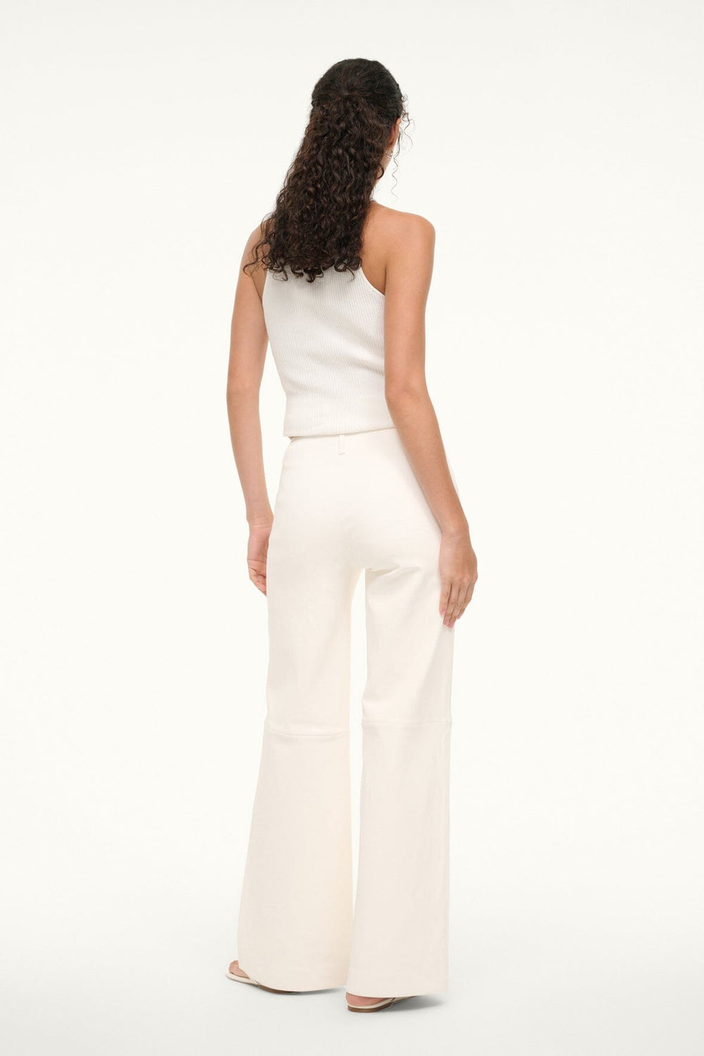 ALINE LEATHER PANTS IVORY - STAUD near me