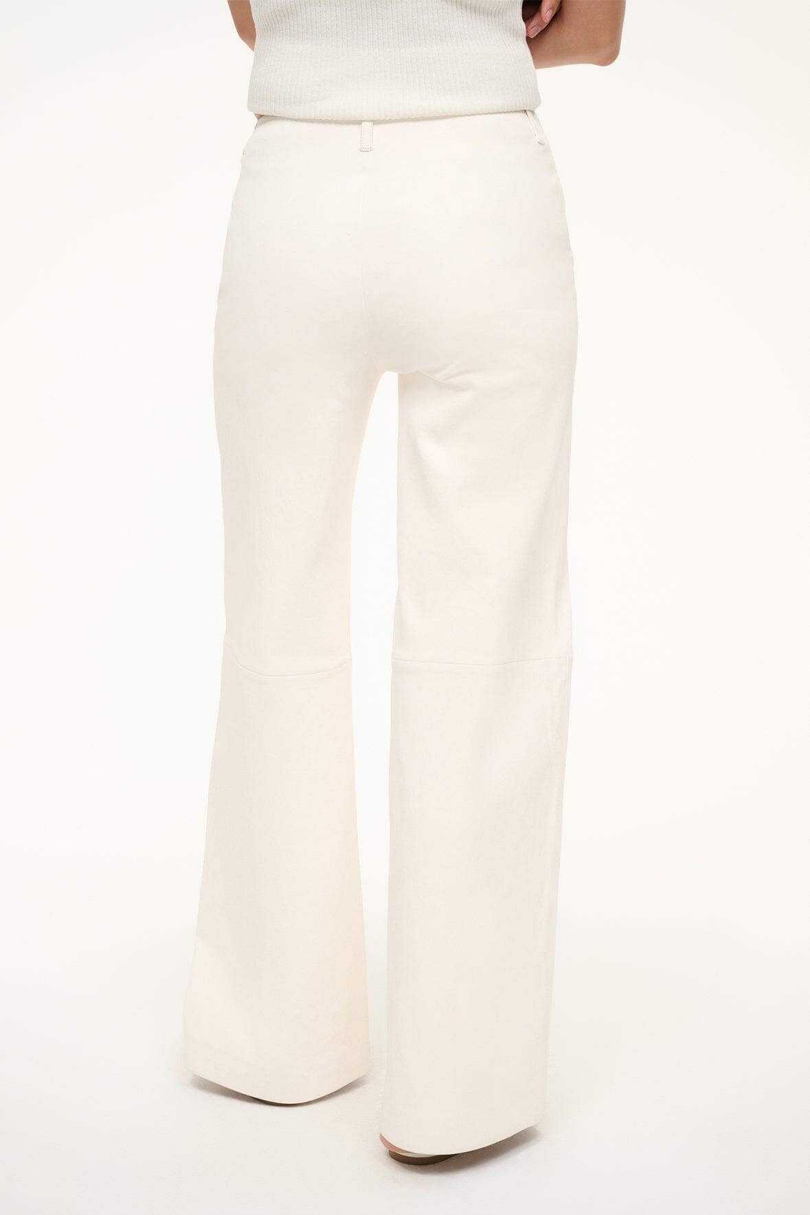 ALINE LEATHER PANTS IVORY - STAUD near me