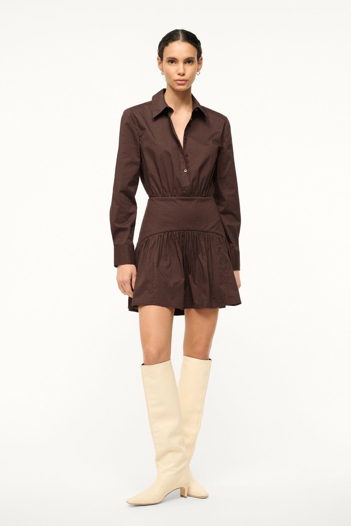 ROCCO MINI DRESS EARTH - STAUD outlet