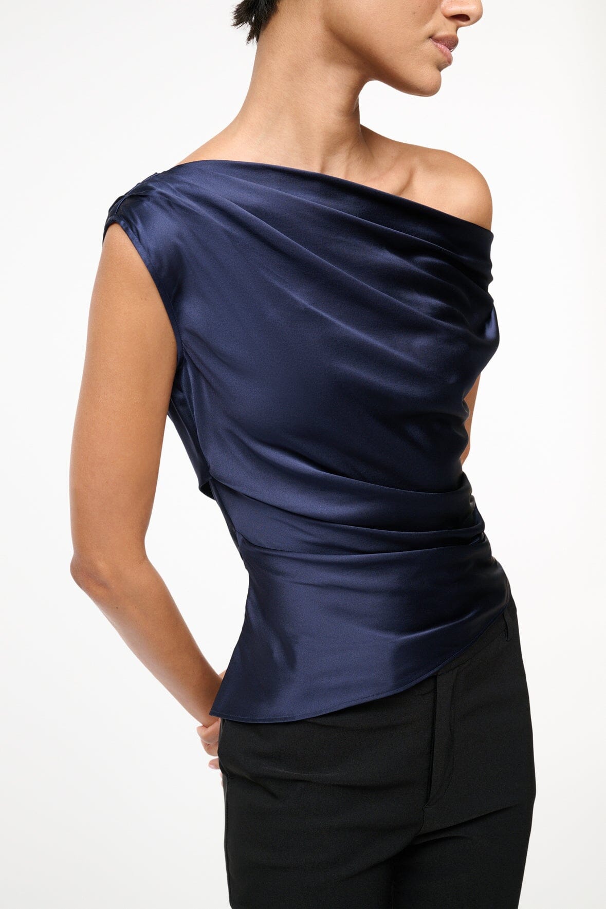 PHARE SILK TOP NAVY - STAUD for sale