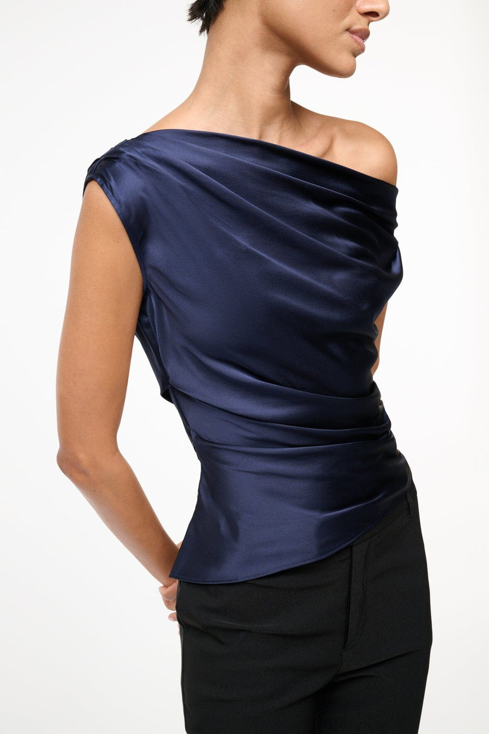 PHARE SILK TOP NAVY - STAUD for sale