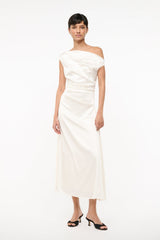 PHARE SILK DRESS IVORY - STAUD sale
