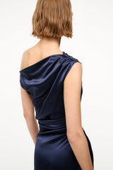 PHARE SILK DRESS NAVY - STAUD near me