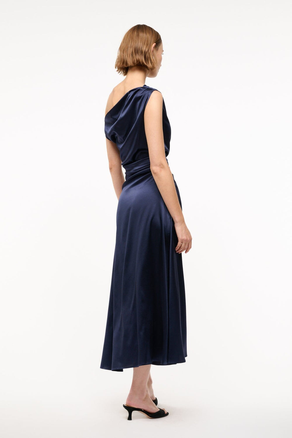 PHARE SILK DRESS NAVY - STAUD near me