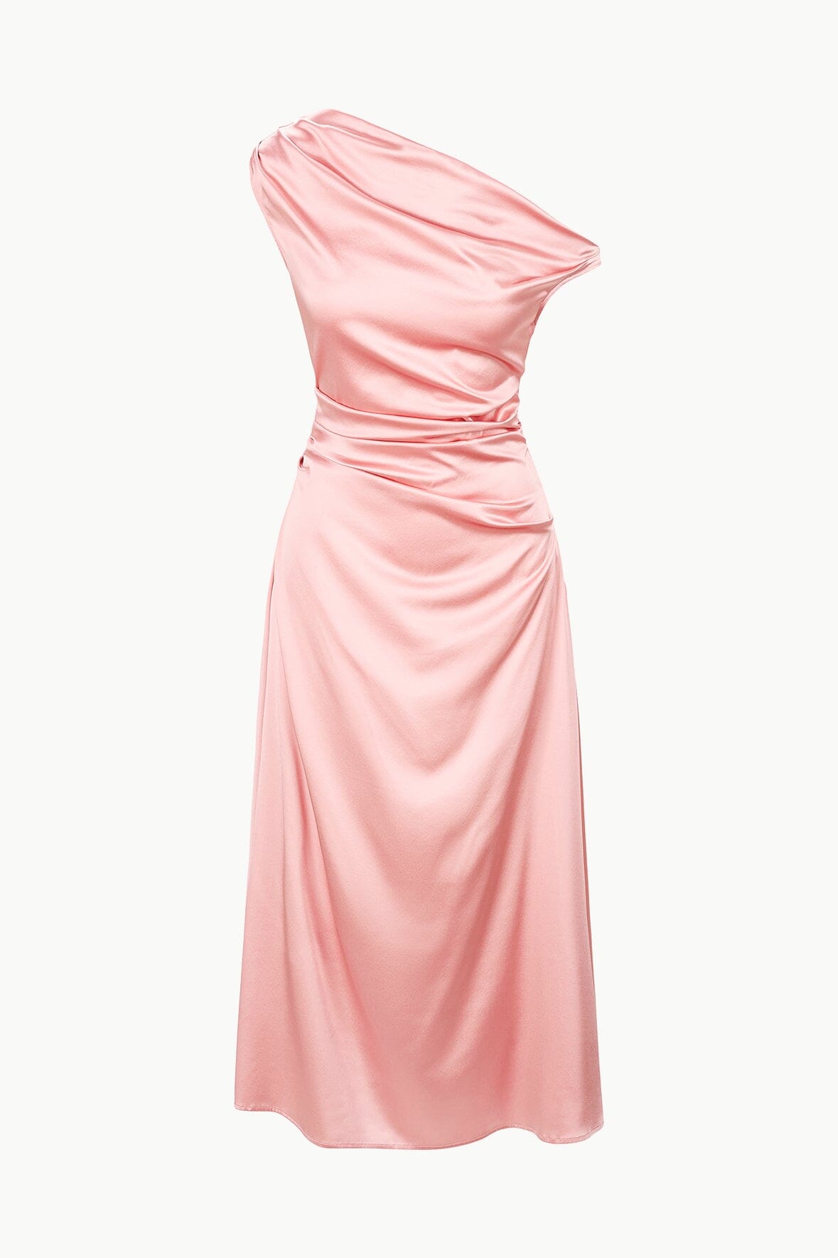 PHARE SILK DRESS ROSE - STAUD for sale