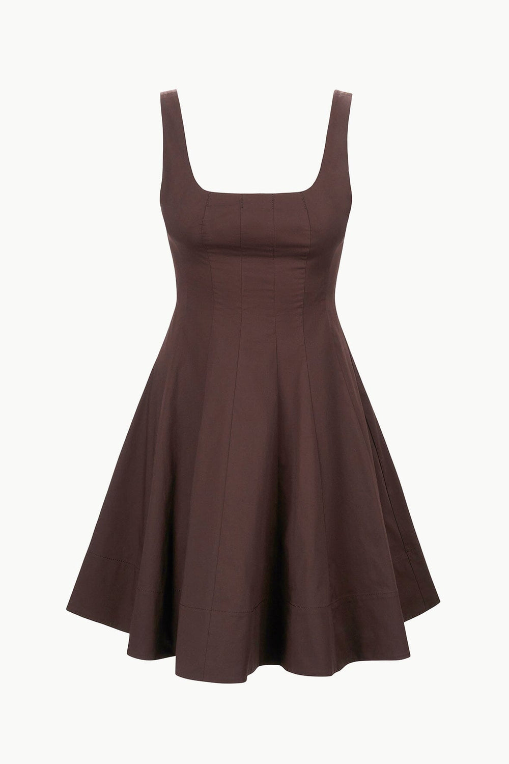 WELLS MINI DRESS EARTH - STAUD for sale