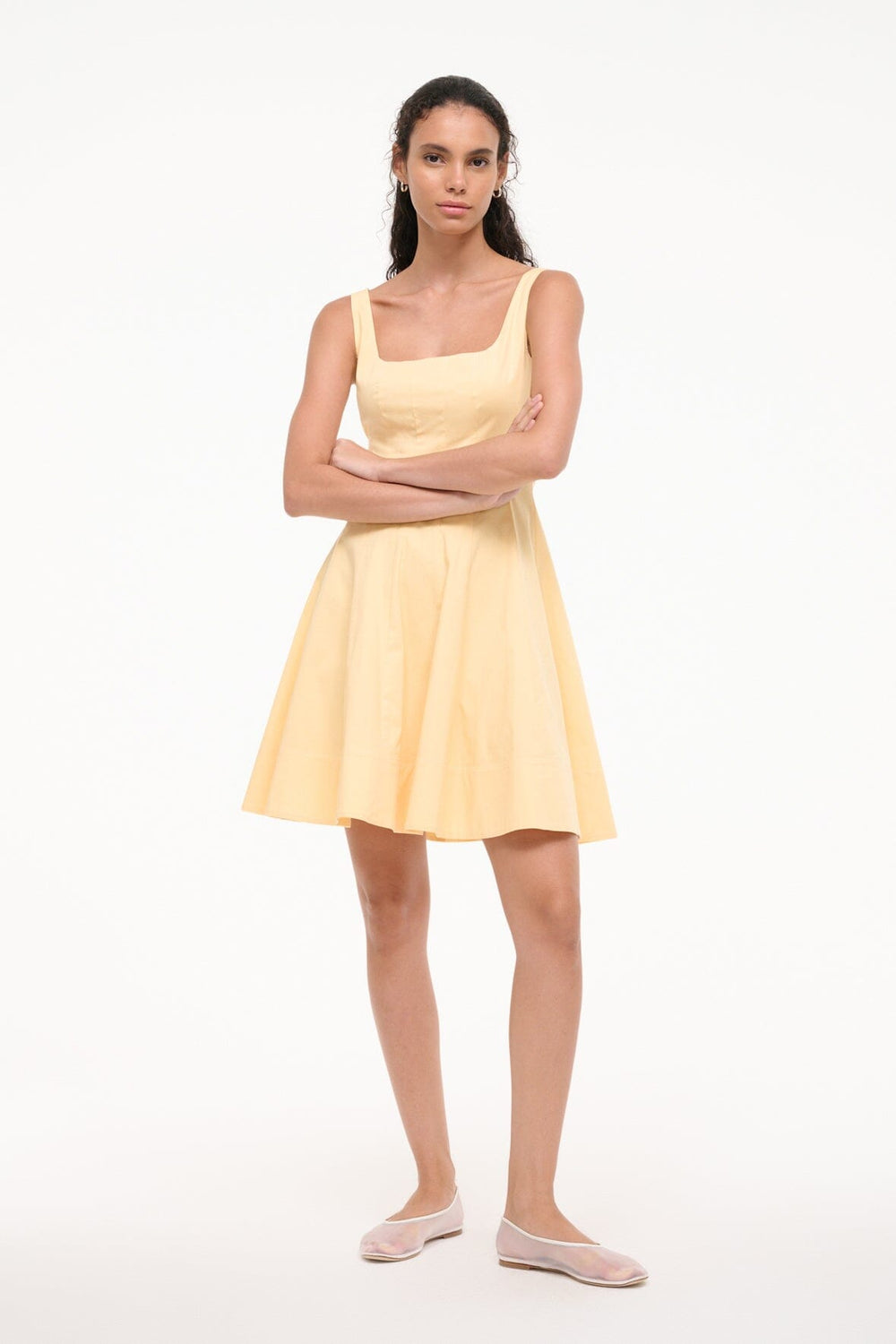 WELLS MINI DRESS PALE HONEY - STAUD near me
