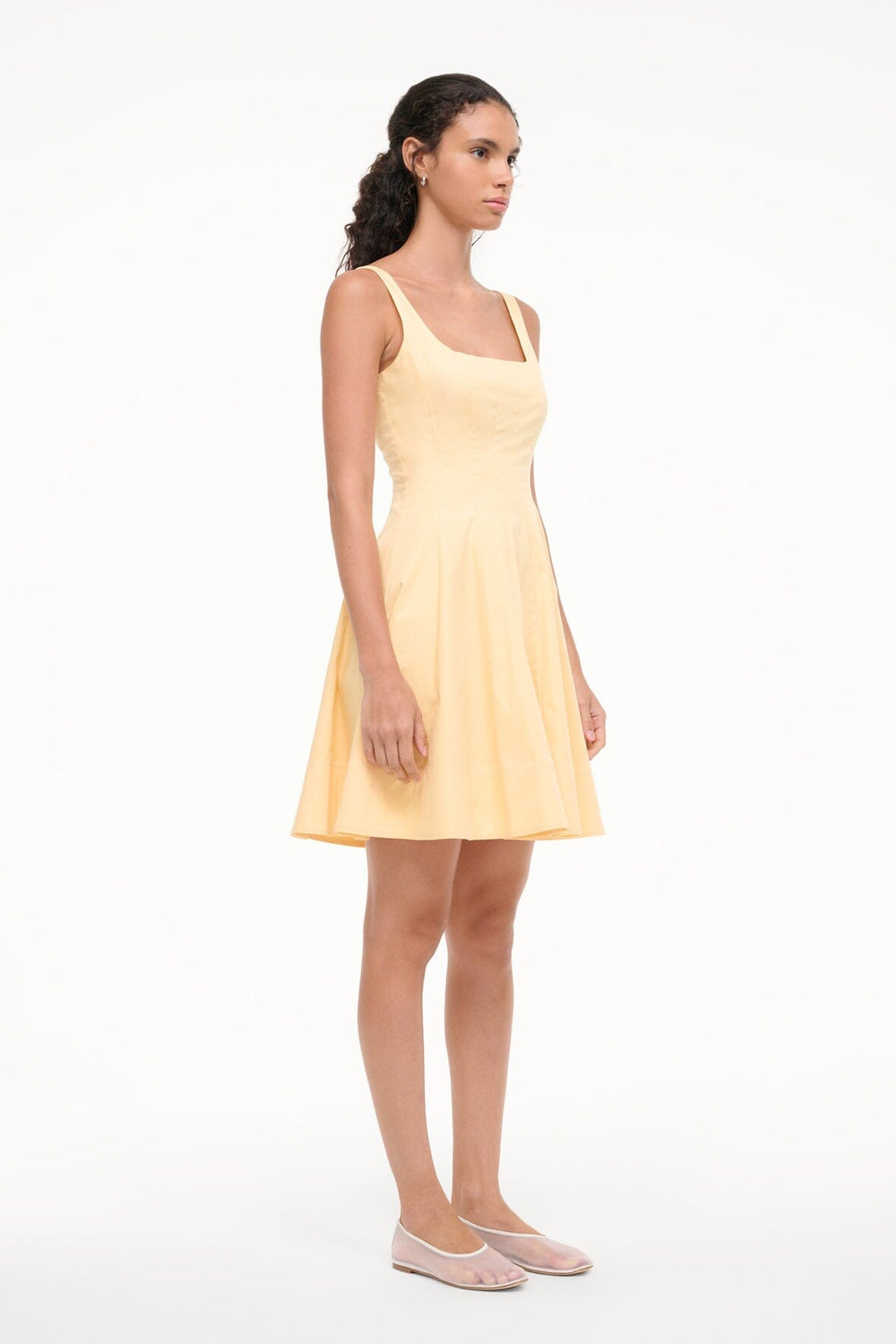 WELLS MINI DRESS PALE HONEY - STAUD near me