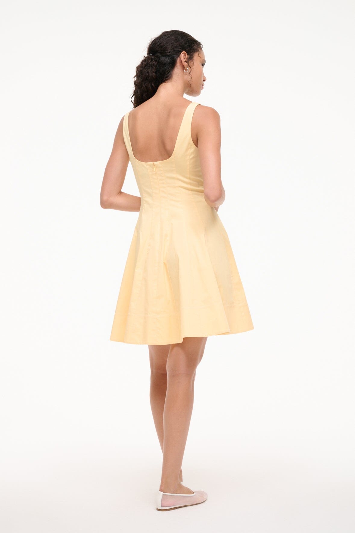 WELLS MINI DRESS PALE HONEY - STAUD near me
