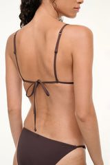 ALEXIS BIKINI TOP DARK CHOCOLATE - STAUD near me