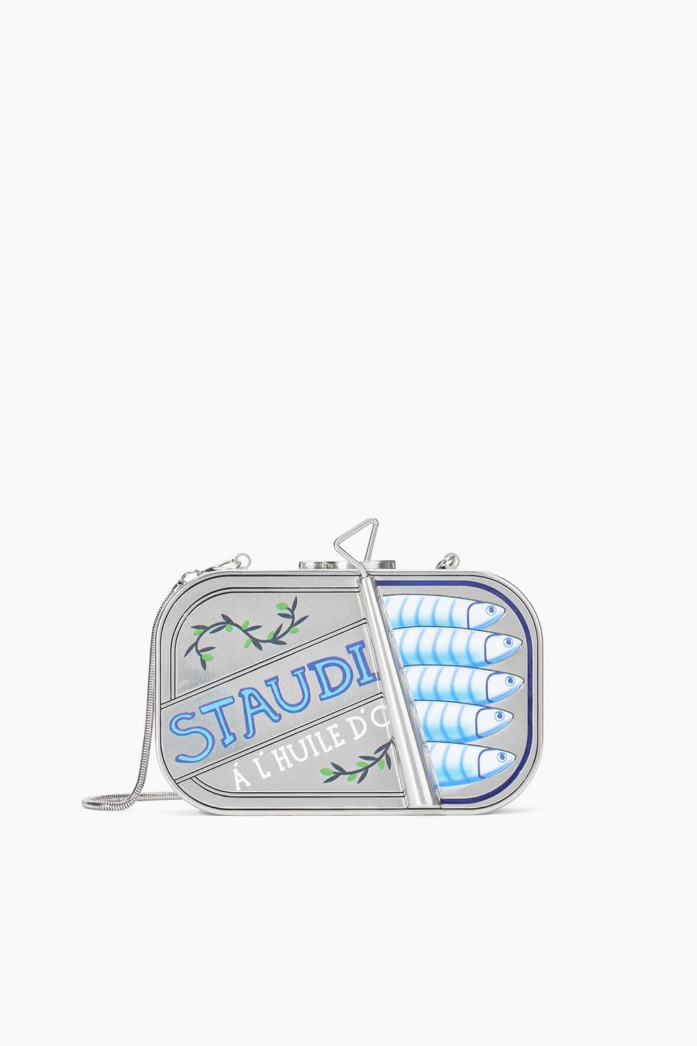 STAUDINES TIN CLUTCH SILVER MULTI - STAUD near me