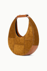 MOON TOTE BAG TAN SUEDE - STAUD online