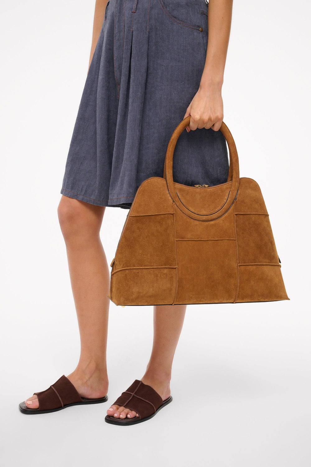 NAOMI SATCHEL TAN SUEDE - STAUD near me