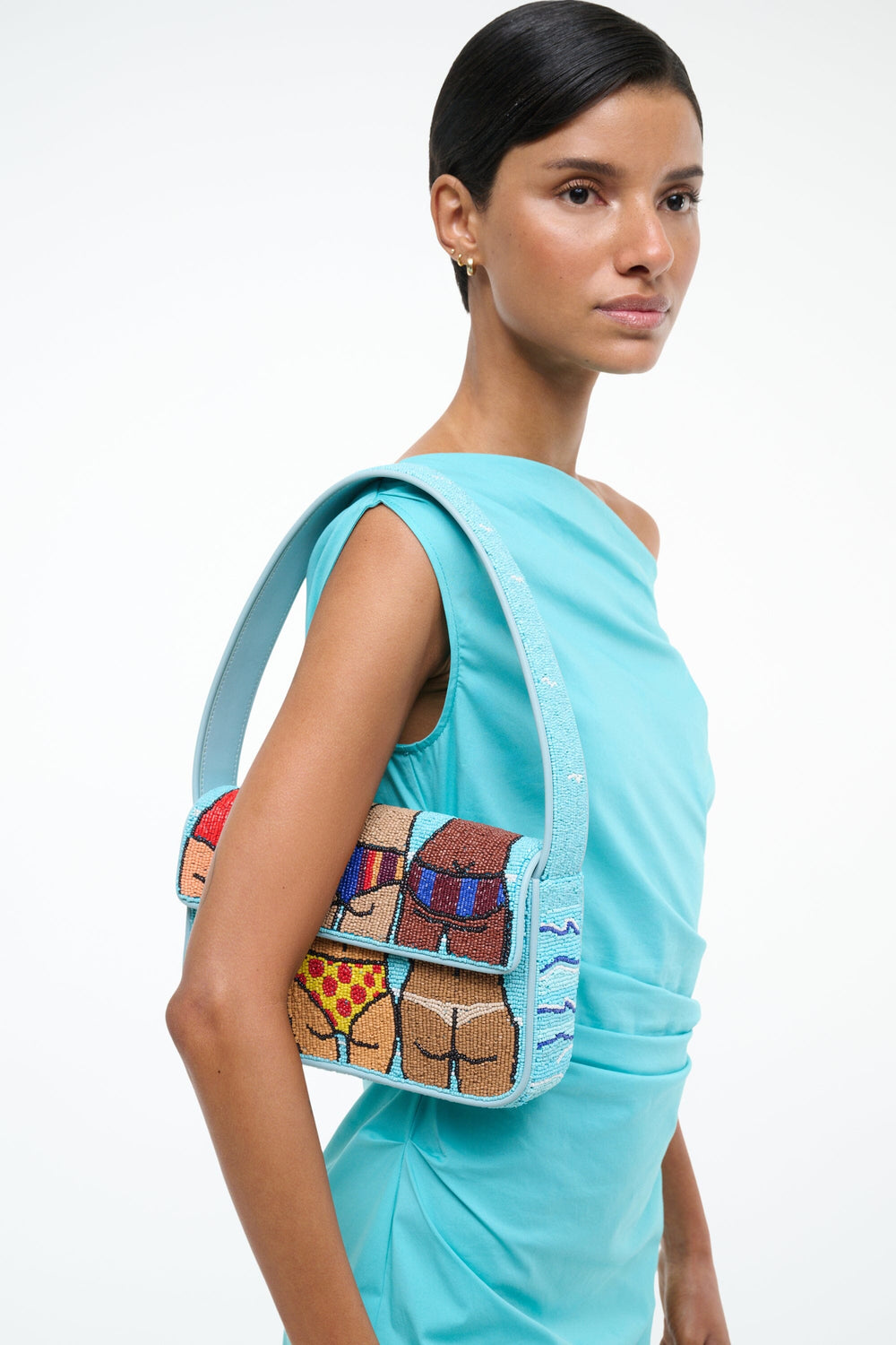 TOMMY BEADED BAG BEACH BUMS - STAUD US