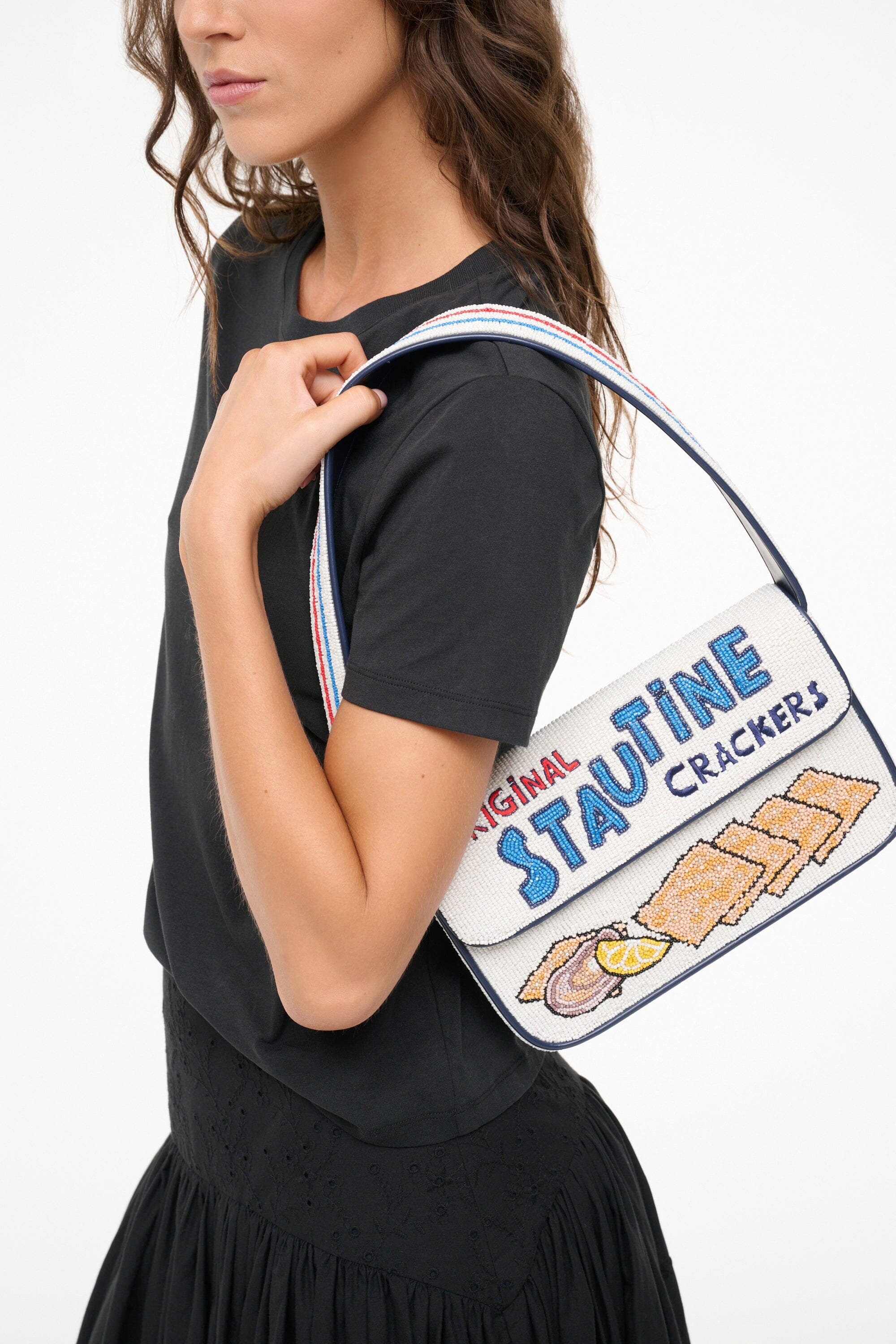 TOMMY BEADED BAG STAUTINES - STAUD near me