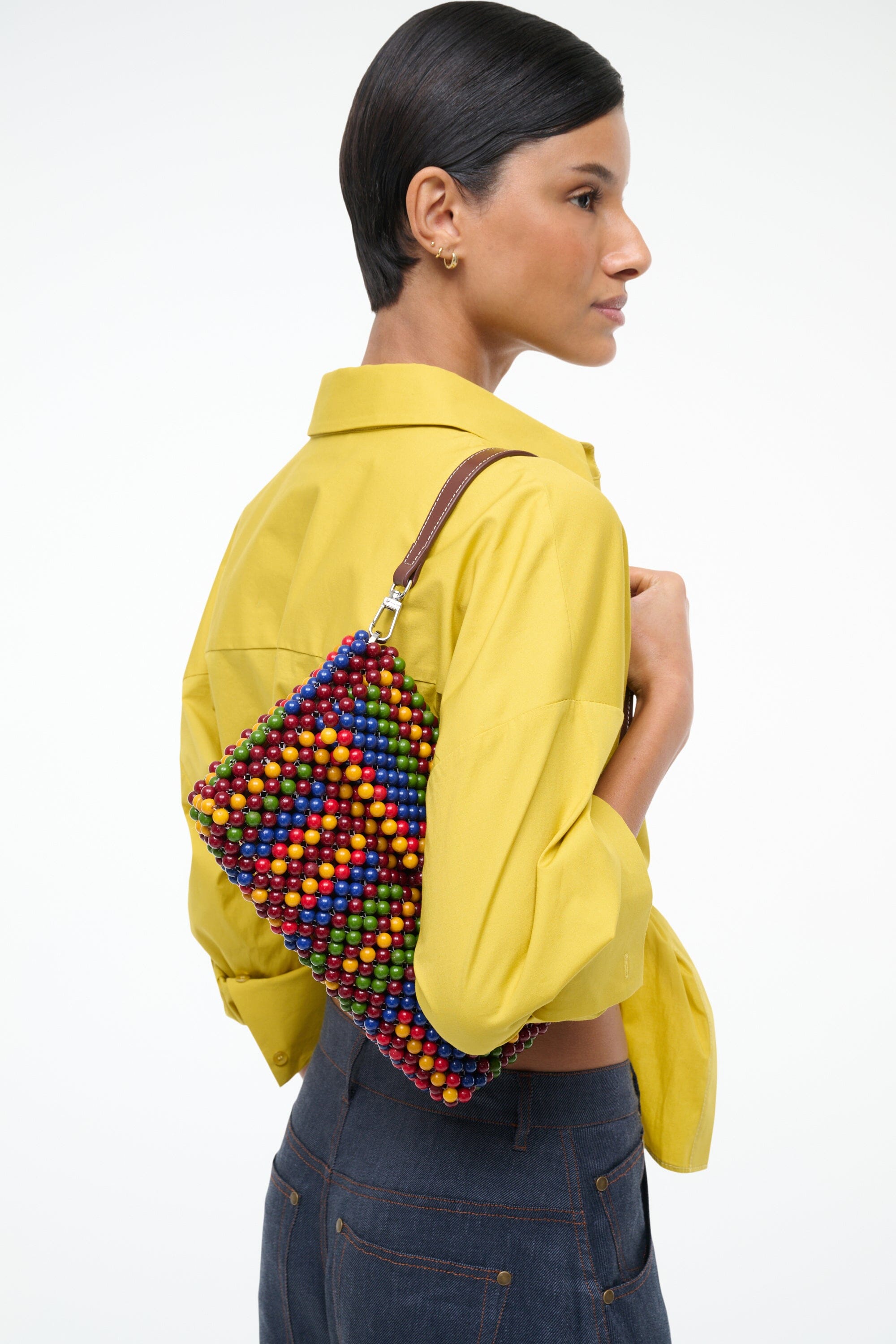 TIMMY CONVERTIBLE SHOULDER BAG JUNGLE STRIPE - STAUD near me