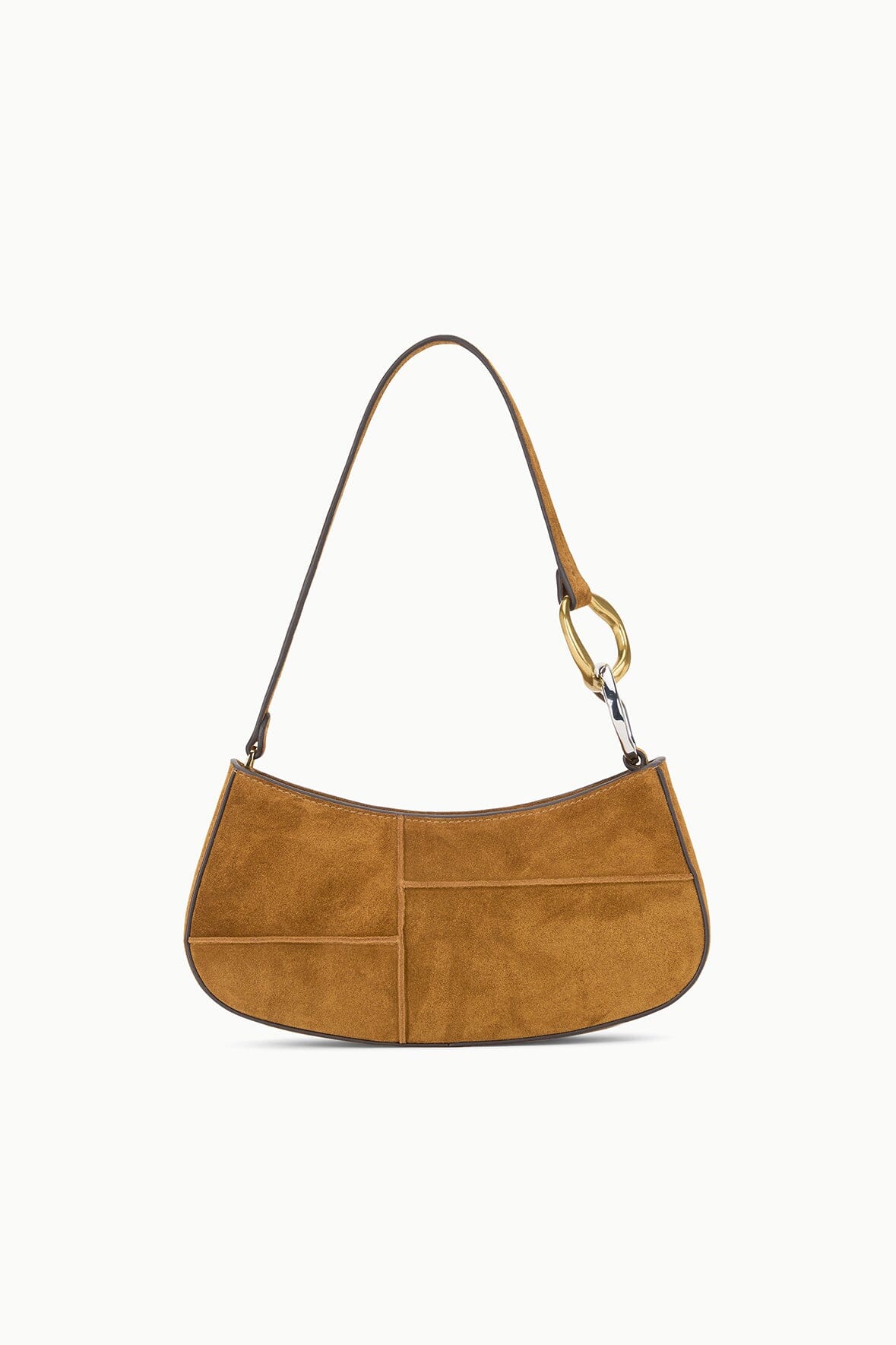 OLLIE BAG TAN SUEDE - STAUD online