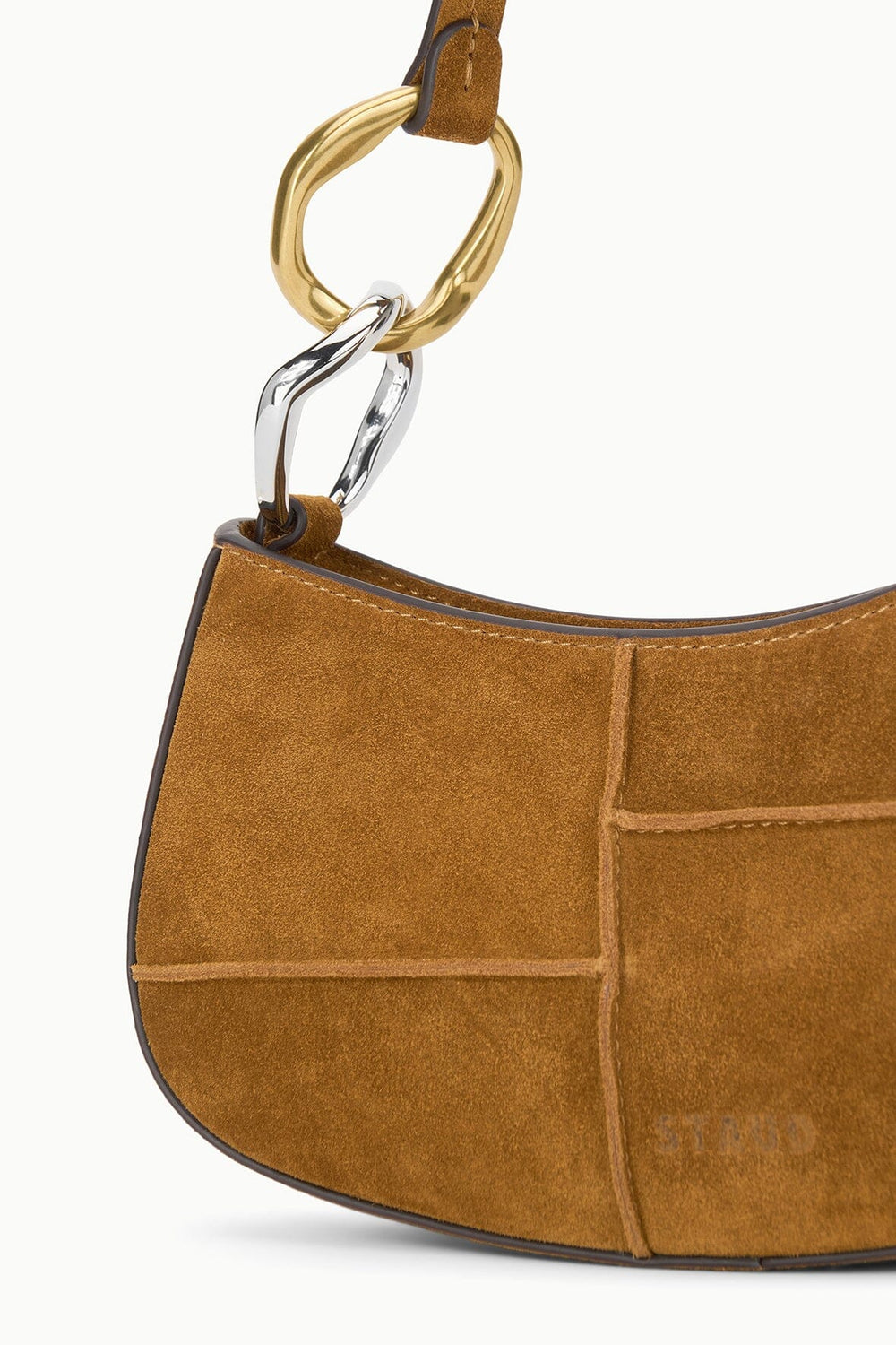 OLLIE BAG TAN SUEDE - STAUD online