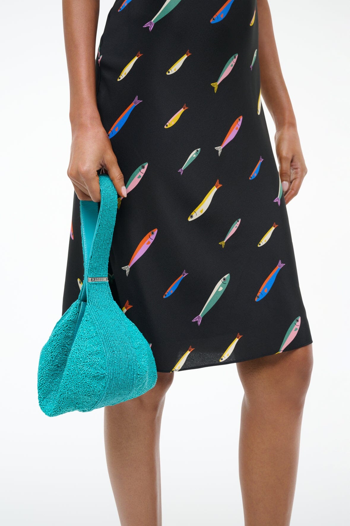 DEMY SHOULDER BAG TEAL - STAUD for sale