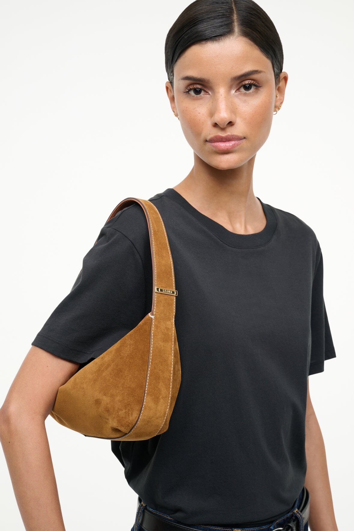 DEMY SHOULDER BAG TAN - STAUD near me